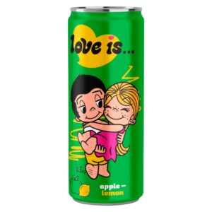 Газированный напиток Love Is со вкусом яблока и лимона опт