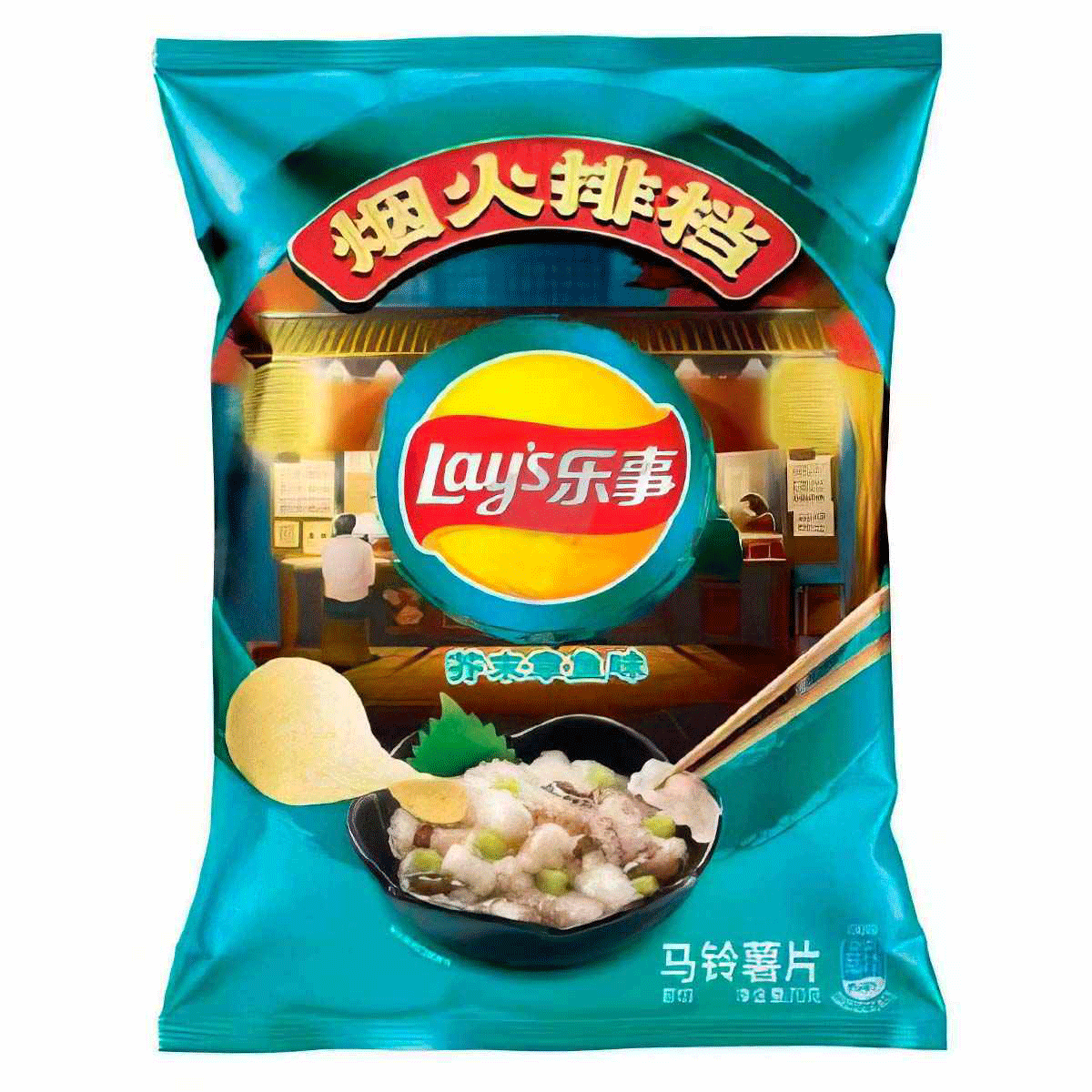 Картофельные-чипсы-Lay's-NPC-Wasabi-Octopus-Осьминог-с-васаби Картофельные чипсы Lay's NPC Wasabi Octopus Осьминог с васаби опт