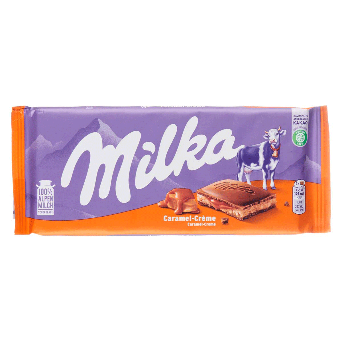 Милка-Шоколадная-плитка-100гр-Тоффи-крем Милка Шоколадная плитка 100гр Тоффи крем опт