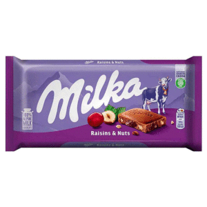 Шоколад Milka Raisins & Hazelnuts с изюмом и фундуком опт