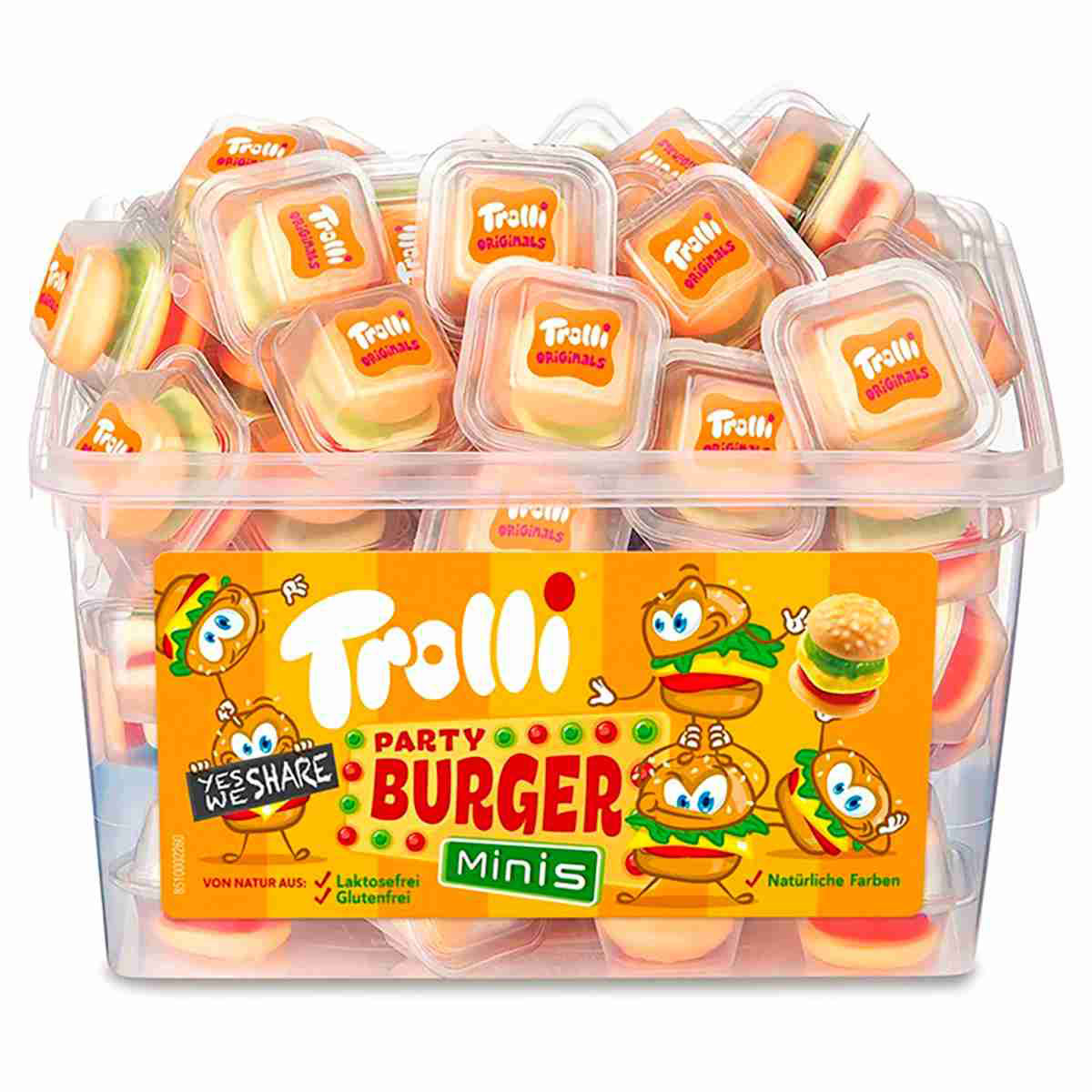 Жевательный-мармелад-Trolli-Party-Burger-Minis Жевательный мармелад Trolli Party Burger Minis опт