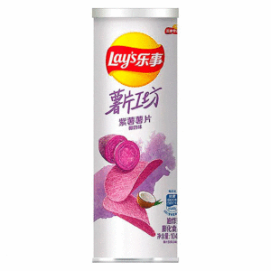 Картофельные чипсы Lay's из фиолетового картофеля со вкусом кокосового молока опт