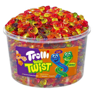 Жевательный мармелад Trolli Squiggle Twist переплетённые червячки опт
